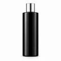100ML Black PET Cylindrical Bottle with Silver Cap
