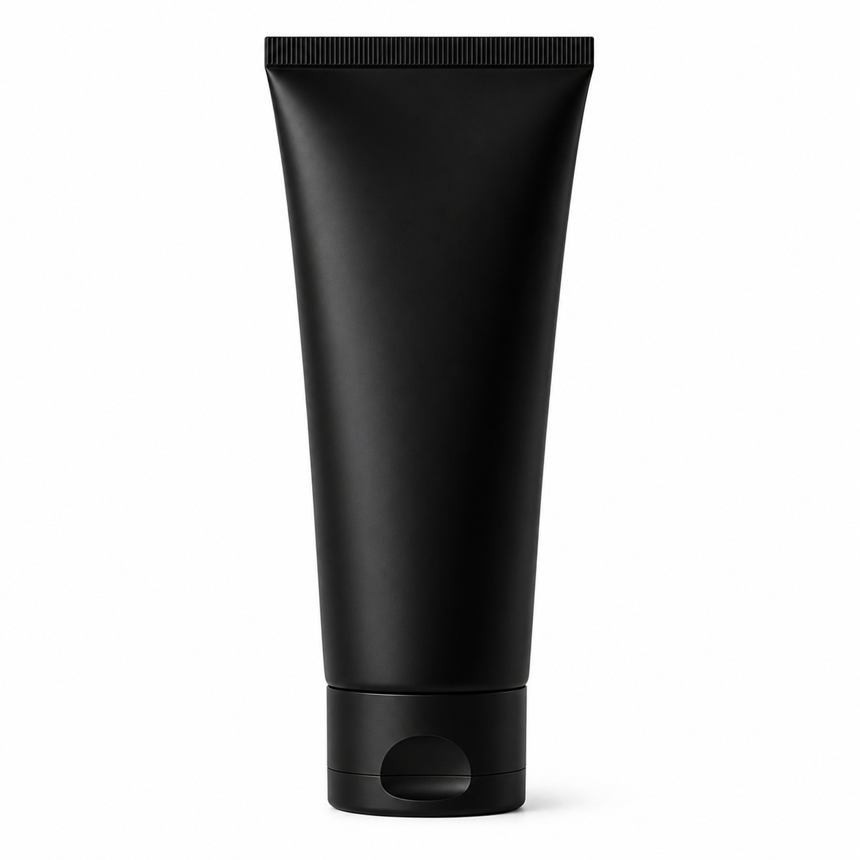 200ML Black Glossy Lotion Bottle with Black Flip Cap