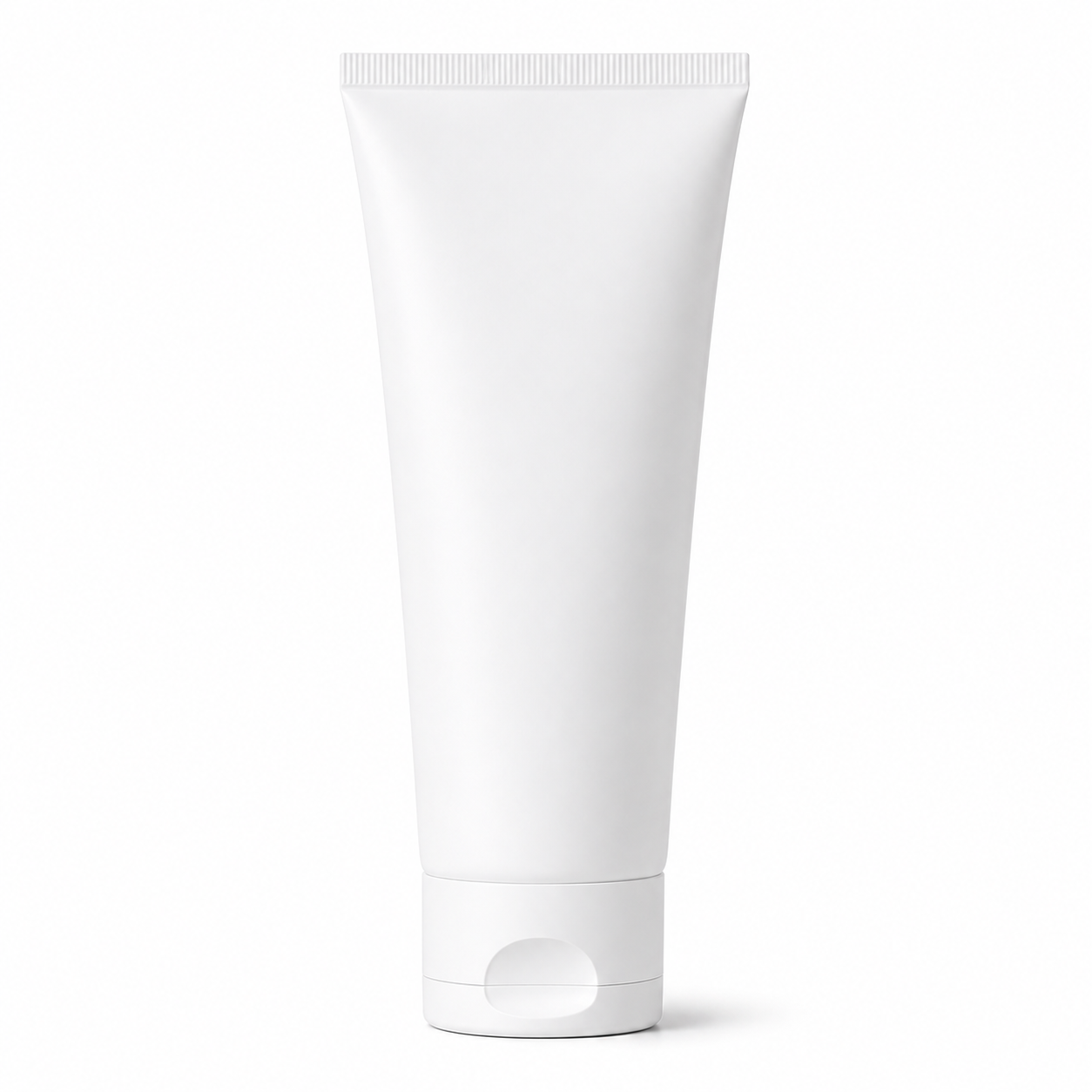 200ML White Glossy Lotion Bottle with White Flip Cap