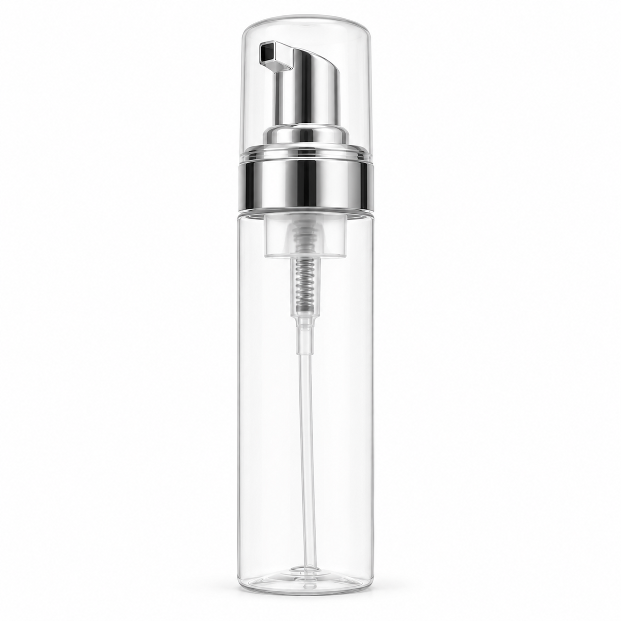 60ML Foam Pump Clear/Silver Bottle